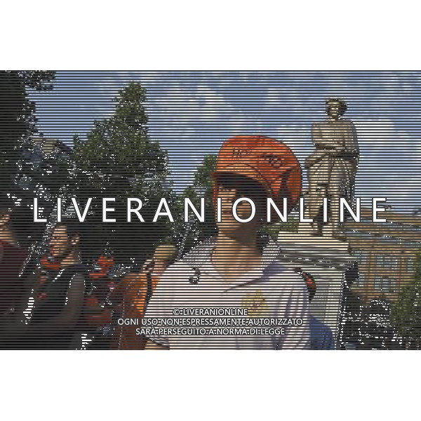 Fans of the Dutch soccer in Amsterdam, Netherlands on 2010-07-11 Spain defeated the Dutch with a 1-0 score in extra time. by Wiktor Dabkowski - Photoshot - Ag. Aldo Liverani sas ITALY ONLY