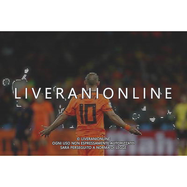 (100712) -- JOHANNESBURG, July 12, 2010 () -- Wesley Sneijder of the Netherlands reacts during the World Cup final against Spain at Soccer City stadium in Johannesburg, South Africa, July 11, 2010. (/Liao Yujie) ©Photoshot/Agenzia Aldo Liverani Sas - ITALY ONLY: OLANDA - SPAGNA FINALE FIFA WORLD CUP CAMPIONATI MONDIALI SUD AFRICA 2010