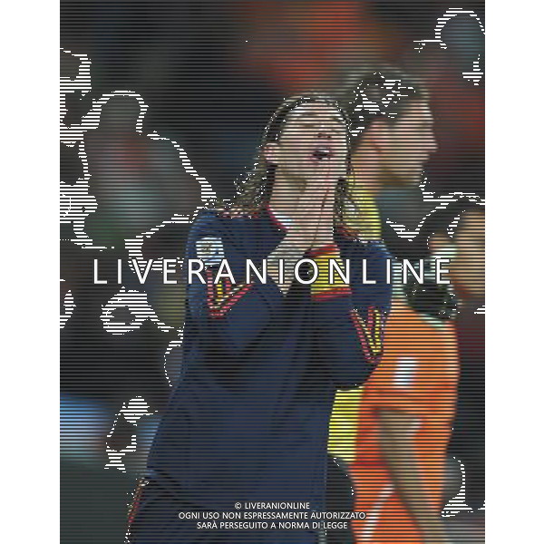 (100712) -- JOHANNESBURG, July 12, 2010 () -- Sergio Ramos of Spain reacts during the World Cup final against the Netherlands at Soccer City stadium in Johannesburg, South Africa, July 11, 2010. (/Wang Yuguo) ©Photoshot/Agenzia Aldo Liverani Sas - ITALY ONLY: OLANDA - SPAGNA FINALE FIFA WORLD CUP CAMPIONATI MONDIALI SUD AFRICA 2010