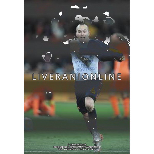 (100712) -- JOHANNESBURG, July 12, 2010 () -- Andres Iniesta of Spain celebrates his goal during the World Cup final against the Netherlands at Soccer City stadium in Johannesburg, South Africa, July 11, 2010. Spain won the final 1-0. (/Wang Yuguo) ©Photoshot/Agenzia Aldo Liverani Sas - ITALY ONLY: OLANDA - SPAGNA FINALE FIFA WORLD CUP CAMPIONATI MONDIALI SUD AFRICA 2010