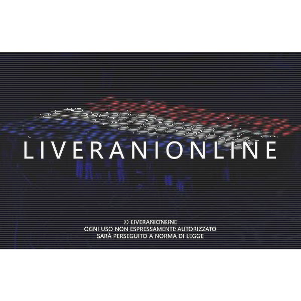 (100712) -- JOHANNESBURG, July 12, 2010 () -- The national flag of the Netherlands is seen during the closing ceremony of the 2010 FIFA football World Cup ahead of the final between the Netherlands and Spain on July 11, 2010 at Soccer City stadium in Johannesburg, South Africa. (/Xu Suhui) ©Photoshot/Agenzia Aldo Liverani Sas - ITALY ONLY - CERIMONIA DI CHIUSURA FIFA WORLD CUP CAMPIONATI MONDIALI SUD AFRICA 2010