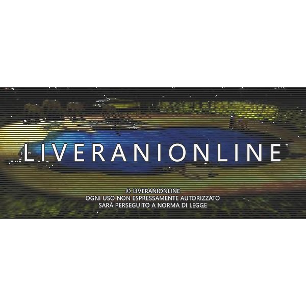 (100712) -- JOHANNESBURG, July 12, 2010 () -- A projection is seen on the field during the closing ceremony of the 2010 FIFA football World Cup ahead of the final between the Netherlands and Spain on July 11, 2010 at Soccer City stadium in Johannesburg, South Africa. (/Li Ga) ©Photoshot/Agenzia Aldo Liverani Sas - ITALY ONLY - CERIMONIA DI CHIUSURA FIFA WORLD CUP CAMPIONATI MONDIALI SUD AFRICA 2010