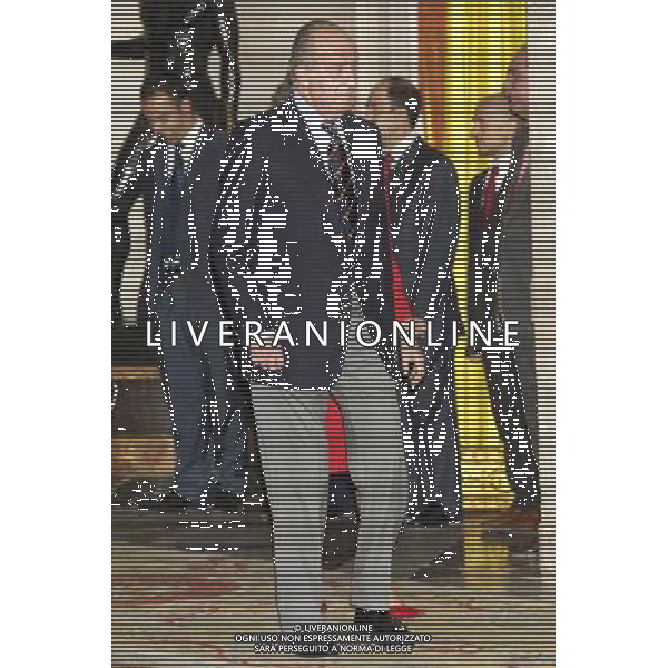 King Juan Carlos, Queen Sofia, Prince Felipe, Princess Letizia, Princess Leonor, Princess Sofia, Princess Elena attend an Audience to the National Football Team on their victory in the FIFA World Cup \'South Africa 2010 at Palacio Real in Madrid Photo: Billy Chappel / ALFAQUI - Ag. Aldo Liverani sas ITALY ONLY RICEVIMENTO A PALAZZO REALE DI MADRID DELLA NAZIONALE SPAGNOLA DI CALCIO DOPO LA VITTORIA DELLA COPPA DEL MONDO IN SUD AFRICA 2010