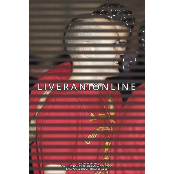 King Juan Carlos, Queen Sofia, Prince Felipe, Princess Letizia, Princess Leonor, Princess Sofia, Princess Elena attend an Audience to the National Football Team on their victory in the FIFA World Cup \'South Africa 2010 at Palacio Real in Madrid Photo: Billy Chappel / ALFAQUI - Ag. Aldo Liverani sas ITALY ONLY RICEVIMENTO A PALAZZO REALE DI MADRID DELLA NAZIONALE SPAGNOLA DI CALCIO DOPO LA VITTORIA DELLA COPPA DEL MONDO IN SUD AFRICA 2010