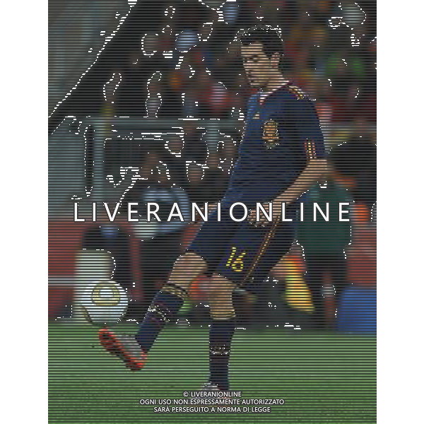 Fifa World Cup Sud Africa 2010 Match #64 Finale Johannesburg (Soccer City Stadium) - 11.07.2010 Olanda-Spagna Nella Foto:Sergio BUSQUETS /Ph.Vitez-Ag. Aldo Liverani