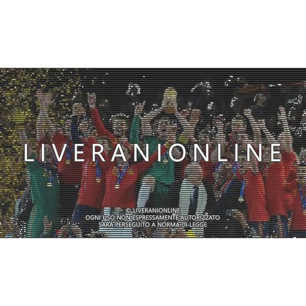 Fifa World Cup Sud Africa 2010 Match #64 Finale Johannesburg (Soccer City Stadium) - 11.07.2010 Olanda-Spagna Nella Foto:Iker CASILLAS alza la coppa del mondo /Ph.Vitez-Ag. Aldo Liverani