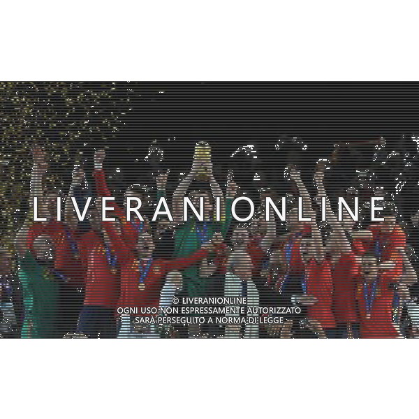 Fifa World Cup Sud Africa 2010 Match #64 Finale Johannesburg (Soccer City Stadium) - 11.07.2010 Olanda-Spagna Nella Foto:Iker CASILLAS alza la coppa del mondo /Ph.Vitez-Ag. Aldo Liverani