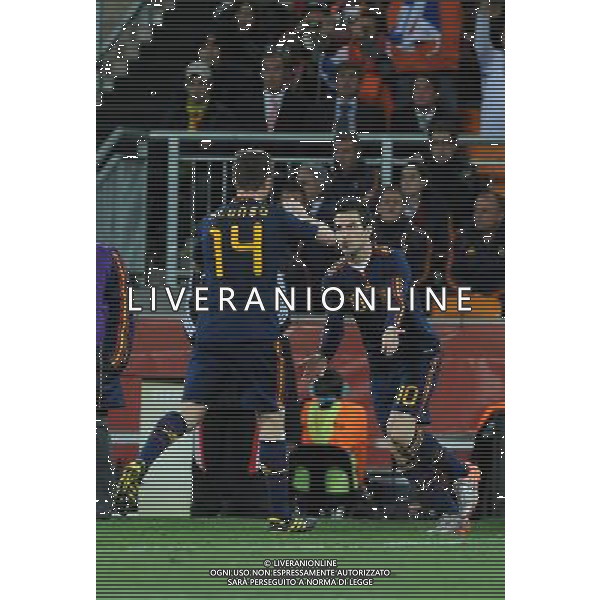 Fifa World Cup Sud Africa 2010 Match #64 Finale Johannesburg (Soccer City Stadium) - 11.07.2010 Olanda-Spagna Nella Foto:Cesc FABREGAS-XABI ALONSO /Ph.Vitez-Ag. Aldo Liverani