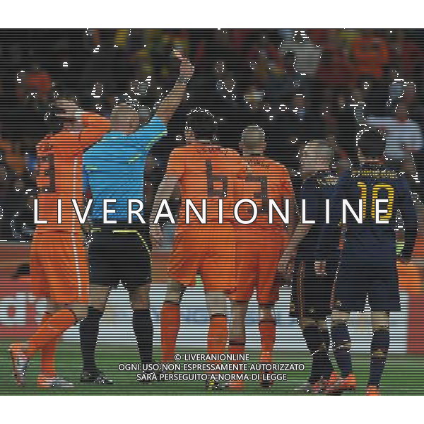 Fifa World Cup Sud Africa 2010 Match #64 Finale Johannesburg (Soccer City Stadium) - 11.07.2010 Olanda-Spagna Nella Foto:Espulsione di John HEITINGA /Ph.Vitez-Ag. Aldo Liverani