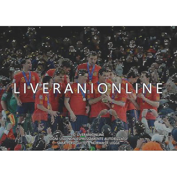 Fifa World Cup Sud Africa 2010 Match #64 Finale Johannesburg (Soccer City Stadium) - 11.07.2010 Olanda-Spagna Nella Foto:Andres INIESTA alza la coppa /Ph.Vitez-Ag. Aldo Liverani