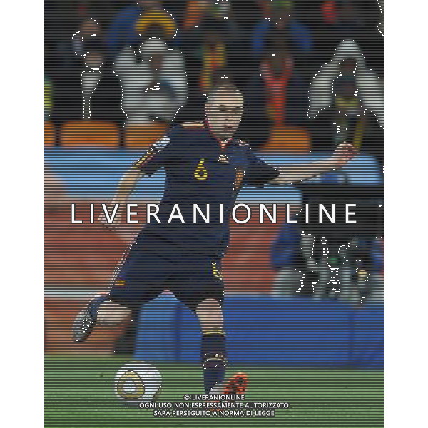 Fifa World Cup Sud Africa 2010 Match #64 Finale Johannesburg (Soccer City Stadium) - 11.07.2010 Olanda-Spagna Nella Foto:Andres INIESTA /Ph.Vitez-Ag. Aldo Liverani