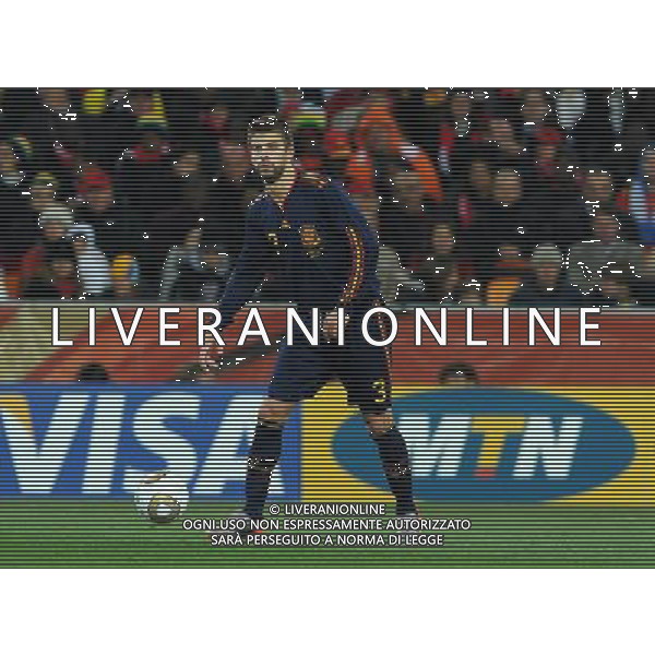 Fifa World Cup Sud Africa 2010 Match #64 Finale Johannesburg (Soccer City Stadium) - 11.07.2010 Olanda-Spagna Nella Foto:Gerard PIQUE /Ph.Vitez-Ag. Aldo Liverani