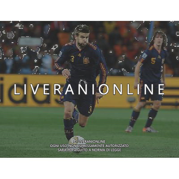 Fifa World Cup Sud Africa 2010 Match #64 Finale Johannesburg (Soccer City Stadium) - 11.07.2010 Olanda-Spagna Nella Foto:Gerard PIQUE /Ph.Vitez-Ag. Aldo Liverani