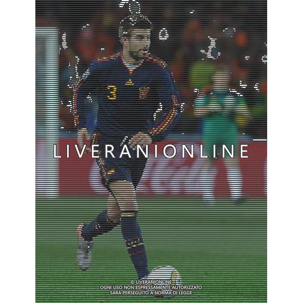 Fifa World Cup Sud Africa 2010 Match #64 Finale Johannesburg (Soccer City Stadium) - 11.07.2010 Olanda-Spagna Nella Foto:Gerard PIQUE /Ph.Vitez-Ag. Aldo Liverani