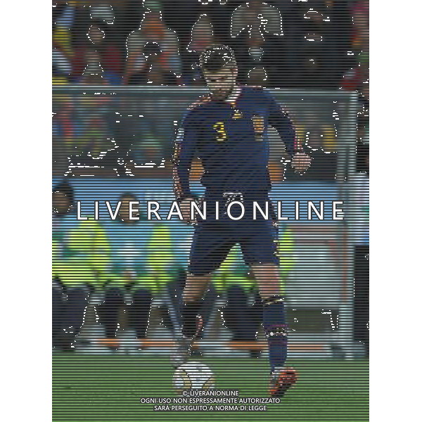 Fifa World Cup Sud Africa 2010 Match #64 Finale Johannesburg (Soccer City Stadium) - 11.07.2010 Olanda-Spagna Nella Foto:Gerard PIQUE /Ph.Vitez-Ag. Aldo Liverani