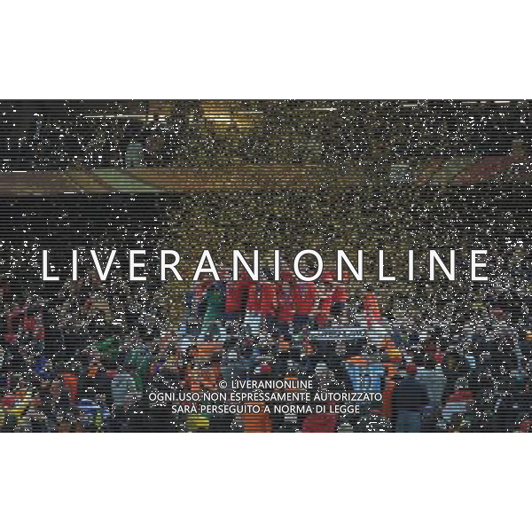 Fifa World Cup Sud Africa 2010 Match #64 Finale Johannesburg (Soccer City Stadium) - 11.07.2010 Olanda-Spagna Nella Foto:Premiazione spagna sul podio /Ph.Vitez-Ag. Aldo Liverani