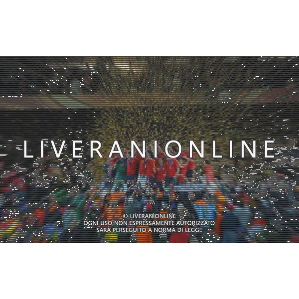 Fifa World Cup Sud Africa 2010 Match #64 Finale Johannesburg (Soccer City Stadium) - 11.07.2010 Olanda-Spagna Nella Foto:Premiazione Spagna sul podio /Ph.Vitez-Ag. Aldo Liverani