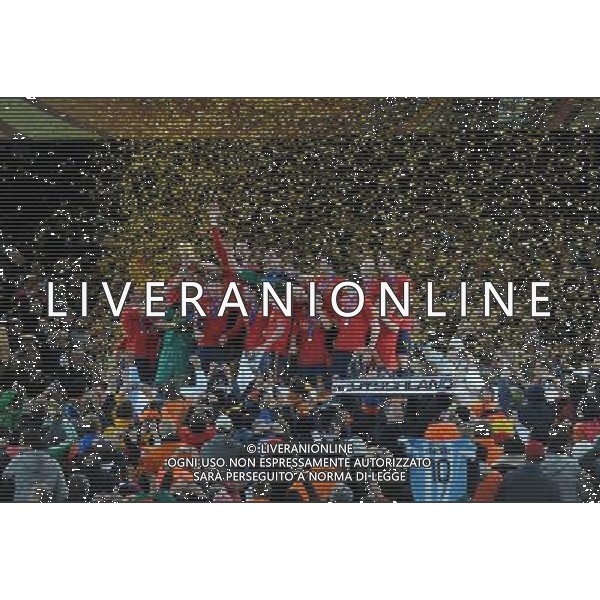 Fifa World Cup Sud Africa 2010 Match #64 Finale Johannesburg (Soccer City Stadium) - 11.07.2010 Olanda-Spagna Nella Foto:Premiazione spagna sul podio /Ph.Vitez-Ag. Aldo Liverani