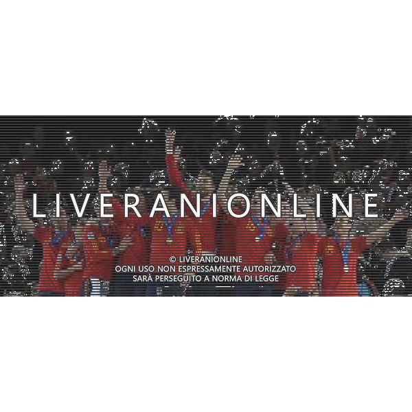 Fifa World Cup Sud Africa 2010 Match #64 Finale Johannesburg (Soccer City Stadium) - 11.07.2010 Olanda-Spagna Nella Foto:Premiazione Spagna sul podio /Ph.Vitez-Ag. Aldo Liverani