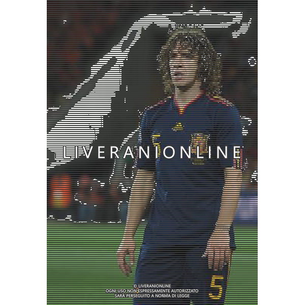 Fifa World Cup Sud Africa 2010 Match #64 Finale Johannesburg (Soccer City Stadium) - 11.07.2010 Olanda-Spagna Nella Foto:Carles PUYOL /Ph.Vitez-Ag. Aldo Liverani