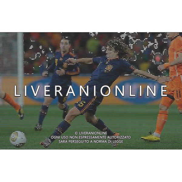 Fifa World Cup Sud Africa 2010 Match #64 Finale Johannesburg (Soccer City Stadium) - 11.07.2010 Olanda-Spagna Nella Foto:Carles PUYOL /Ph.Vitez-Ag. Aldo Liverani