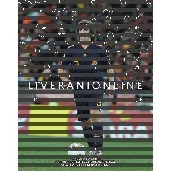 Fifa World Cup Sud Africa 2010 Match #64 Finale Johannesburg (Soccer City Stadium) - 11.07.2010 Olanda-Spagna Nella Foto:Carles PUYOL /Ph.Vitez-Ag. Aldo Liverani