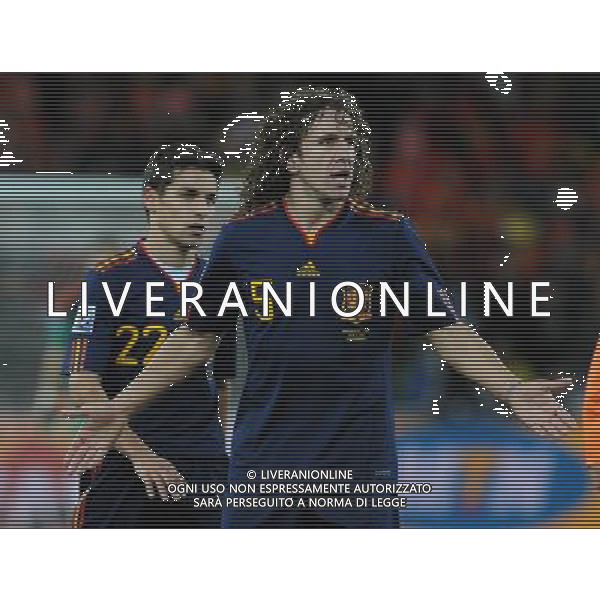 Fifa World Cup Sud Africa 2010 Match #64 Finale Johannesburg (Soccer City Stadium) - 11.07.2010 Olanda-Spagna Nella Foto:Carles PUYOL /Ph.Vitez-Ag. Aldo Liverani