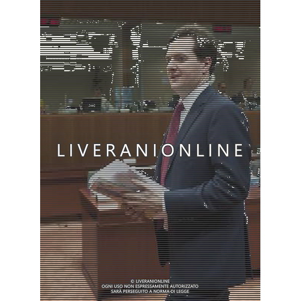 British Chancellor of the Exchequer George Osborne during EU finance ministers meeting at the EU Council headquarters in Brussels, Belgium on 2010-07-13 by Wiktor Dabkowski ©Photoshot/Agenzia Aldo Liverani Sas - ITALY ONLY - Riunione dei ministri delle finanze dell\'UE, presso la sede del Consiglio Europeo a Bruxelles, in Belgio il 13/07/2010