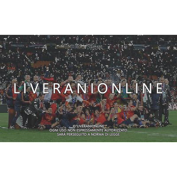 Fifa World Cup Sud Africa 2010 Match #64 Finale Johannesburg (Soccer City Stadium) - 11.07.2010 Olanda-Spagna Nella Foto:Spagna squadra in posa con la coppa /Ph.Vitez-Ag. Aldo Liverani