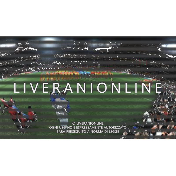 Fifa World Cup Sud Africa 2010 Match #64 Finale Johannesburg (Soccer City Stadium) - 11.07.2010 Olanda-Spagna Nella Foto:Olanda e Spagna squadre durante gli inni nazionali /Ph.Vitez-Ag. Aldo Liverani