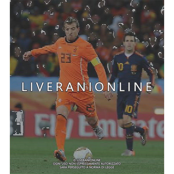 Fifa World Cup Sud Africa 2010 Match #64 Finale Johannesburg (Soccer City Stadium) - 11.07.2010 Olanda-Spagna Nella Foto:Rafael VAN DER VAART /Ph.Vitez-Ag. Aldo Liverani