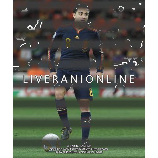 Fifa World Cup Sud Africa 2010 Match #64 Finale Johannesburg (Soccer City Stadium) - 11.07.2010 Olanda-Spagna Nella Foto:XAVI HERNANDEZ /Ph.Vitez-Ag. Aldo Liverani