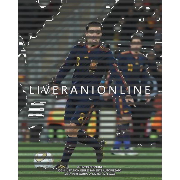 Fifa World Cup Sud Africa 2010 Match #64 Finale Johannesburg (Soccer City Stadium) - 11.07.2010 Olanda-Spagna Nella Foto:XAVI HERNANDEZ /Ph.Vitez-Ag. Aldo Liverani