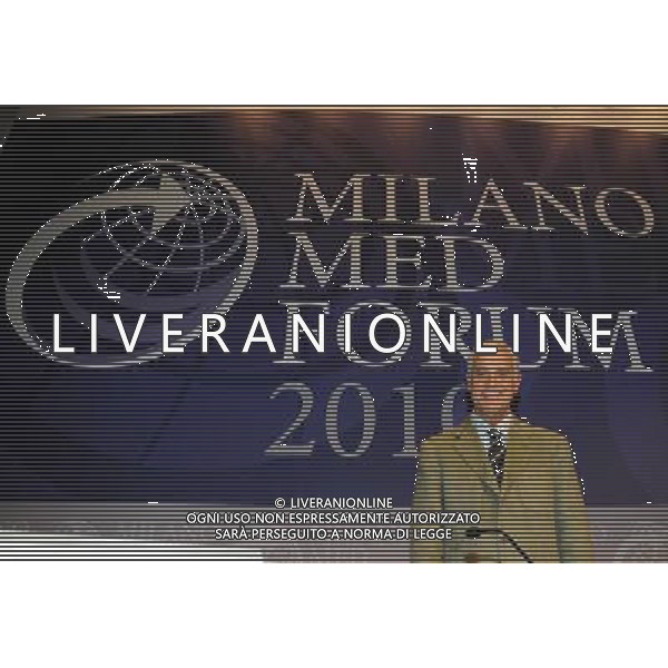 MILANO 13/7/2010 PALAZZO MEZZANOTTE P.zza AFFARI, 6 GIORNATA CONCLUSIVA DEL FORUM ECONOMICO E FINANZIARIO PER IL MEDITERRANEO NELLA FOTO ROBERTO FORMIGONI FOTO ROMANO/AG ALDO LIVERANI