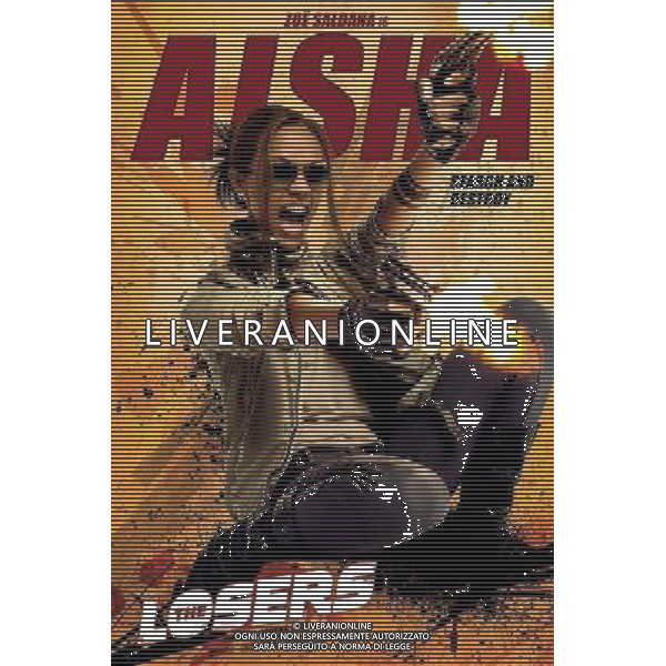 FILM The losers 2010 NELLA FOTO Poster di Zoe Saldana AG ALDO LIVERANI