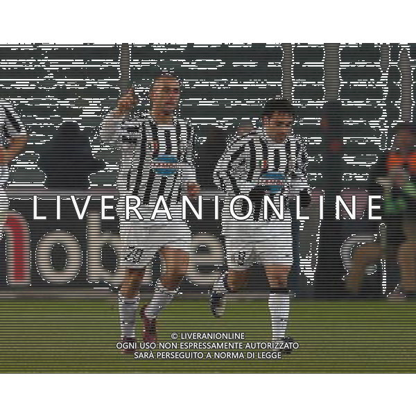 Juventus-Inter semifinali andata di Coppa Italia Tim Cup 04/02/2004 nella foto esultanza dopo il gol di marco di vaio* Agenzia Aldo liverani