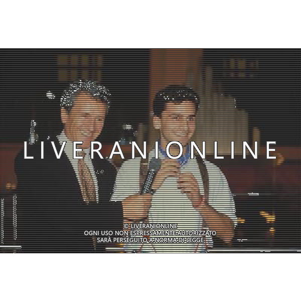 TRASMISSIONE TELEVISIVA ITT 1991 NELLA FOTO MINO DAMATO AG ALDO LIVERANI