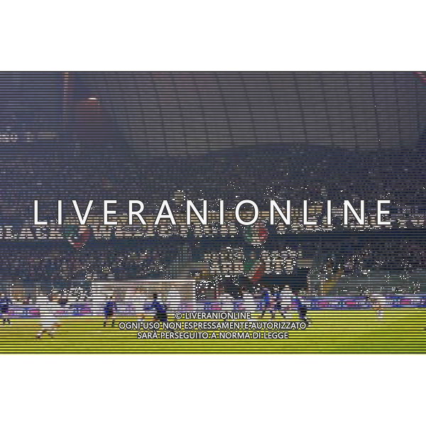 Juventus-Inter semifinali andata di Coppa Italia Tim Cup 04/02/2004 nella foto striscione dei tifosi indirizzato a marco materazzi* Agenzia Aldo liverani