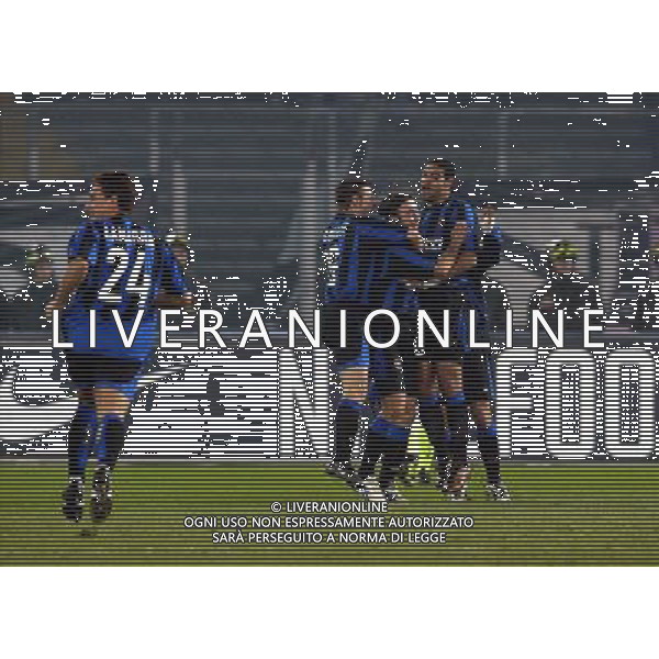 torino 40/02/2004 coppa italia andata semifinale juventus - inter nella foto esultanza goal adriano 0-1 ag aldo liverani/venezia