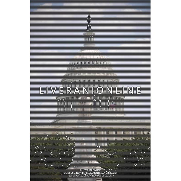 WASHINGTON Il Campidoglio  visto a Washington DC, capitale degli Stati Uniti, 15 luglio 2010. Il Senato degli Stati Uniti il Giovedi storico disegno di legge approvato il regolamento finanziario. (/ Zhang Jun) (ZW)