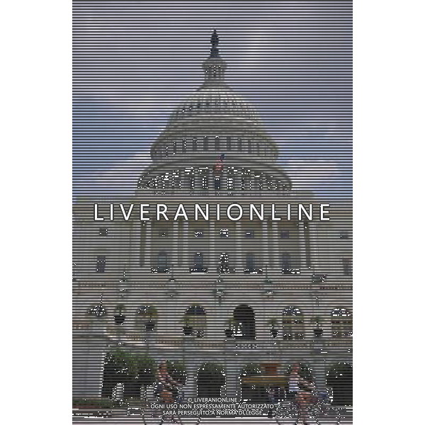 WASHINGTON Il Campidoglio  visto a Washington DC, capitale degli Stati Uniti, 15 luglio 2010. Il Senato degli Stati Uniti il Giovedi storico disegno di legge approvato il regolamento finanziario. (/ Zhang Jun) (ZW)