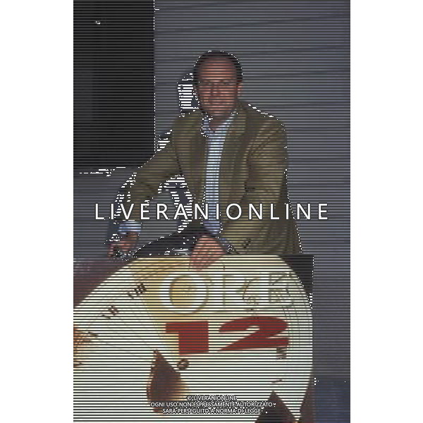 TRASMISSIONE TELEVISIVA\'ORE12\' NELLA FOTO GERRY SCOTTI AG ALDO LIVERANI