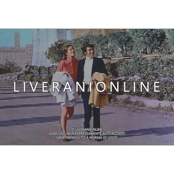 FILM\'MEZZANOTTE D\'AMORE\' NELLA FOTO ROMINAPOWER-ALBANO CARRISI AG ALDO LIVERANI
