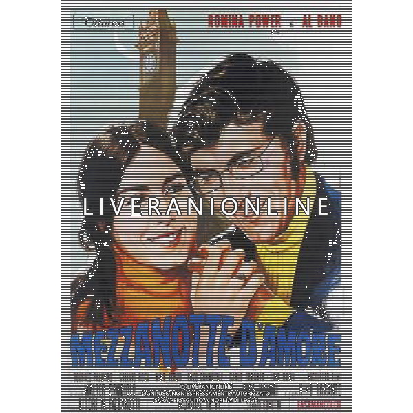 FILM\'MEZZANOTTE D\'AMORE\' NELLA FOTO LOCANDINA AG ALDO LIVERANI