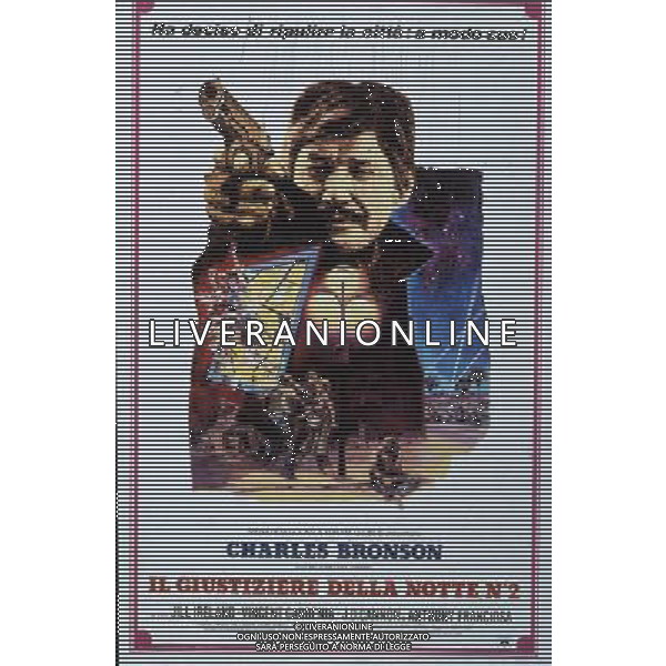 FILM\'IL GIUSTIZIERE DELLA NOTTE2 \' 1974 NELLA FOTO Locandina AG ALDO LIVERANI