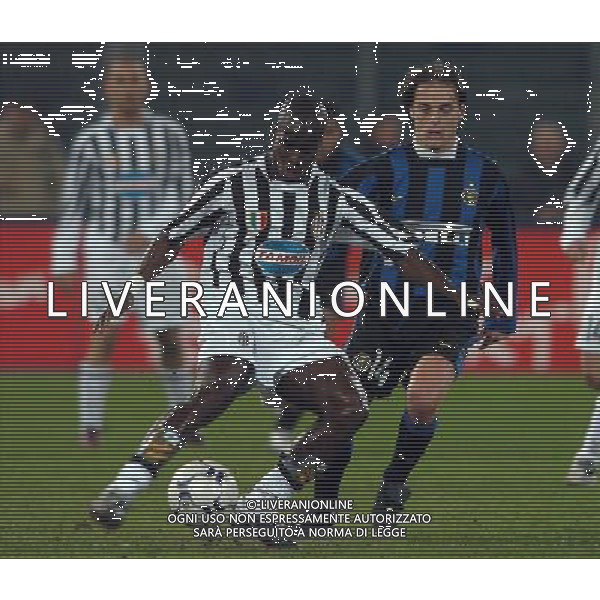 TORINO 04/02/04 SEMIFINALE TIM CUP 2003/04 JUVENTUS - INTER nella foto appiah stephen ph gigi arcaini/ag.aldo liverani