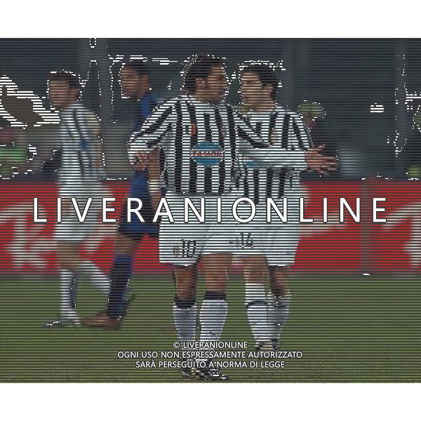 TORINO 04/02/04 SEMIFINALE TIM CUP 2003/04 JUVENTUS - INTER nella foto del piero alessandro ph gigi arcaini/ag.aldo liverani