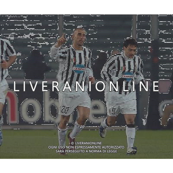 TORINO 04/02/04 SEMIFINALE TIM CUP 2003/04 JUVENTUS - INTER nella foto dopo primo gol di vaio ph gigi arcaini/ag.aldo liverani