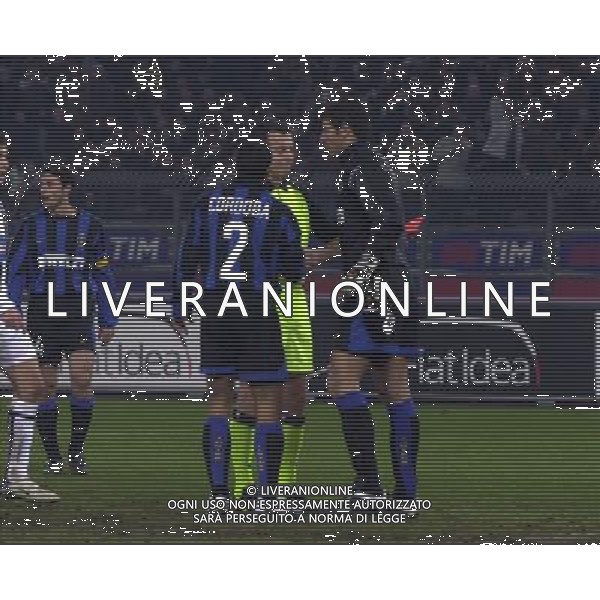TORINO 04/02/04 SEMIFINALE TIM CUP 2003/04 JUVENTUS - INTER nella foto espulsione di toldo ph gigi arcaini/ag.aldo liverani