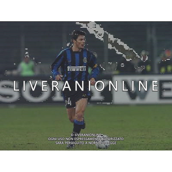 TORINO 04/02/04 SEMIFINALE TIM CUP 2003/04 JUVENTUS - INTER nella foto zanetti javier ph gigi arcaini/ag.aldo liverani